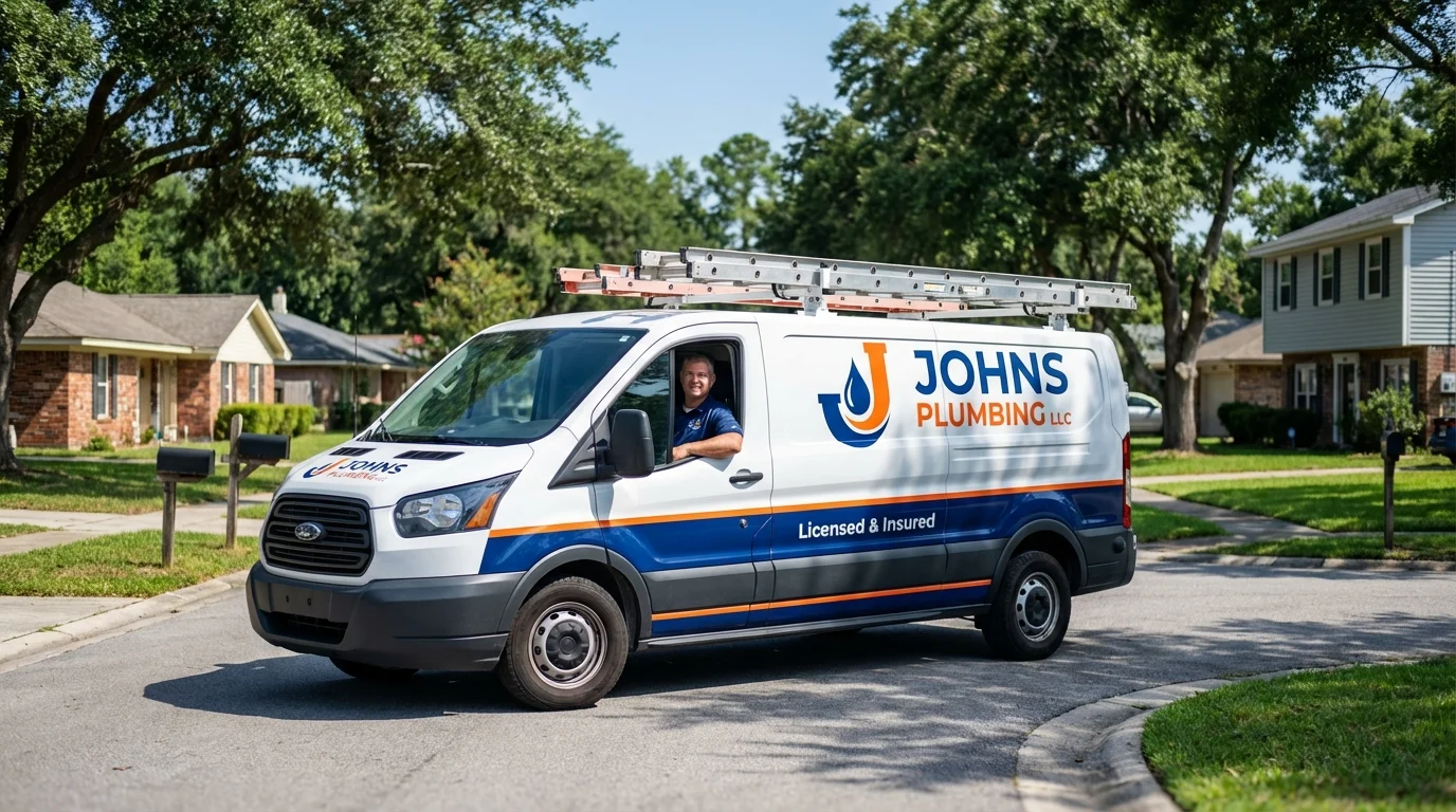 Johns Plumbing LLC service van in Paia, HI