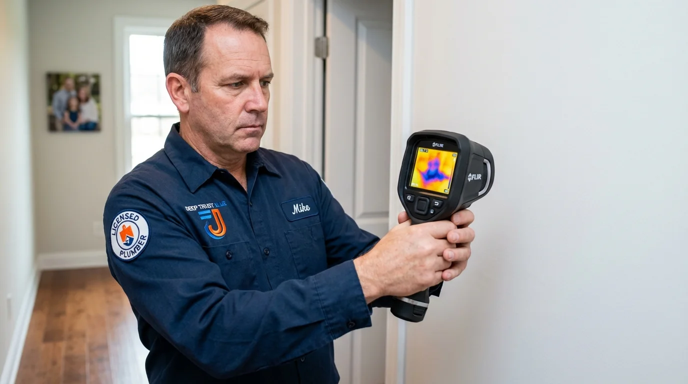Thermal imaging leak detection by Johns Plumbing LLC in Paia